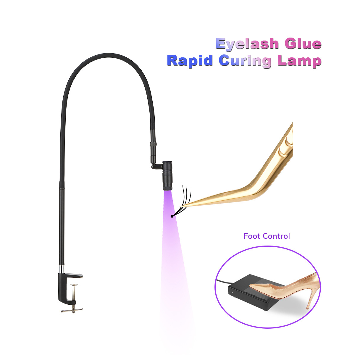 Eyelash Extension Uv - UV cils extension lampe greffée pince
