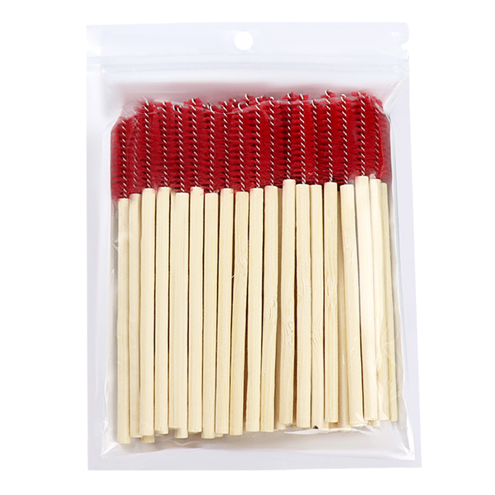 Micro Brush Applicator - 50 brosses à cils en bambou,