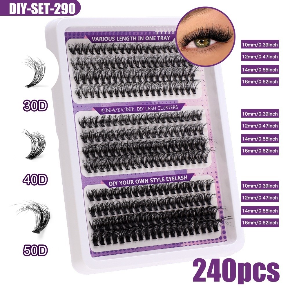 Eyelash Extension Kits - Kit d'extension de cils DIY, cils