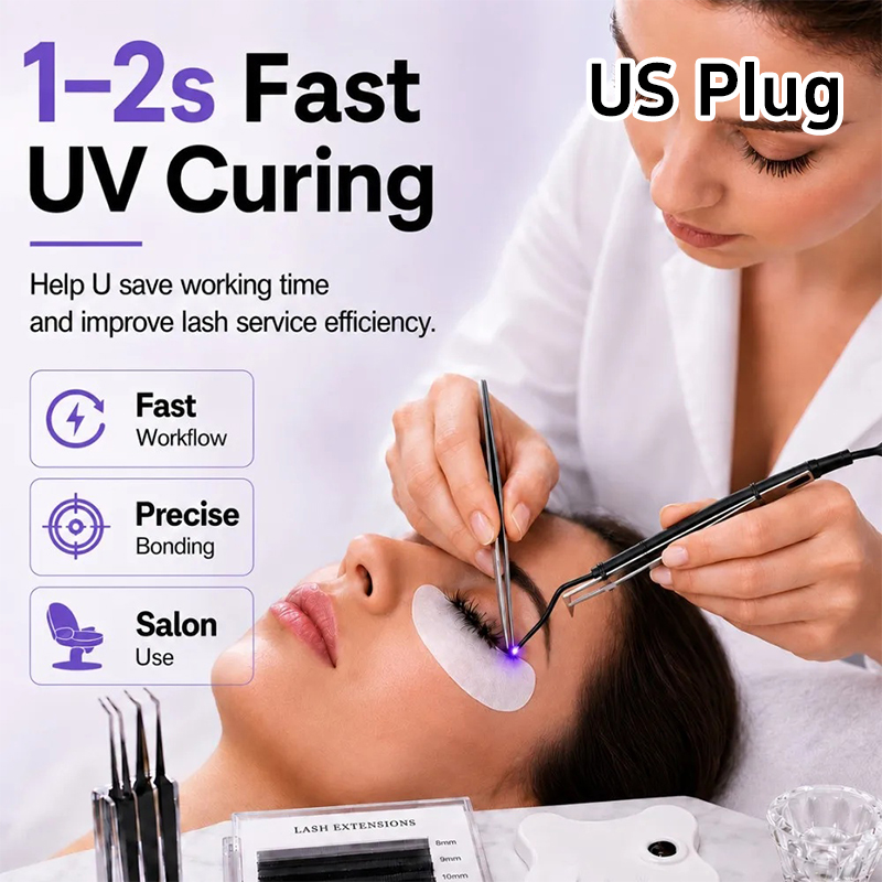 Eyelash Extension Uv - Mini lampe UV pour cils, pince