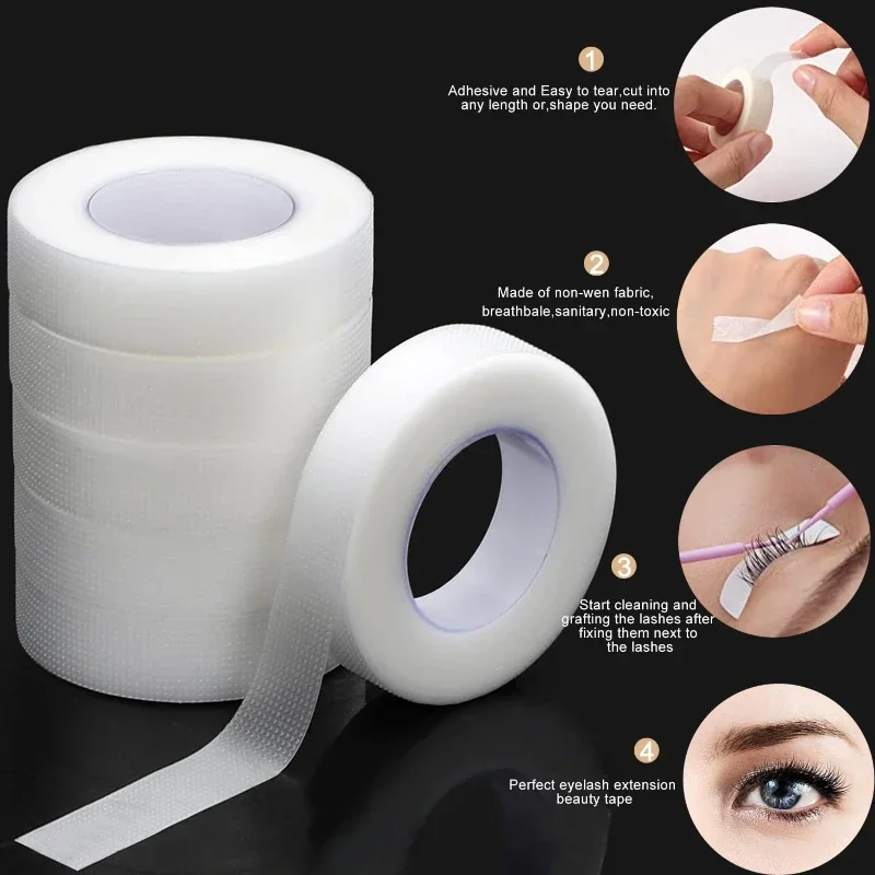 Tape Breathable Lash - Ruban adhésif transparent microporeux respirant pour