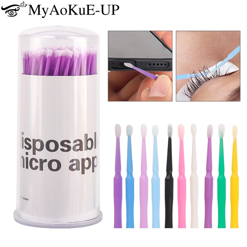 Brosse à cils jetable, 100 piè - Micro Brush Applicator avis et prix
