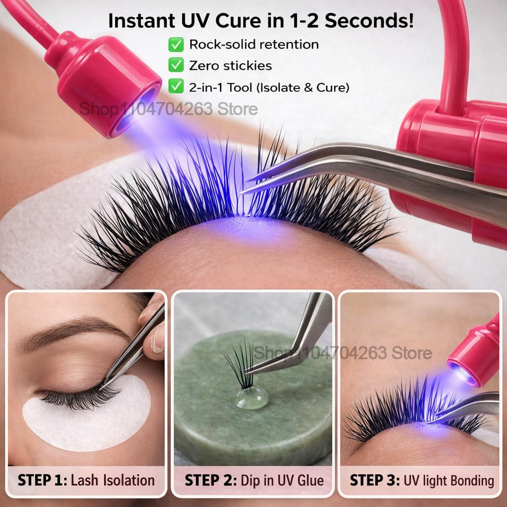 Mini lampe UV pour cils 180 °  - Eyelash Extension Uv avis et prix
