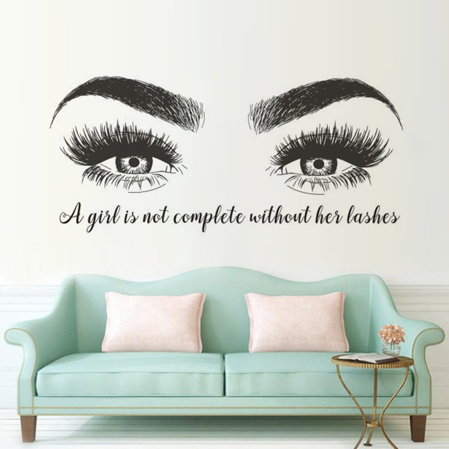 Beatuy – autocollant mural en  - Eyelash Extension Quotes avis et prix