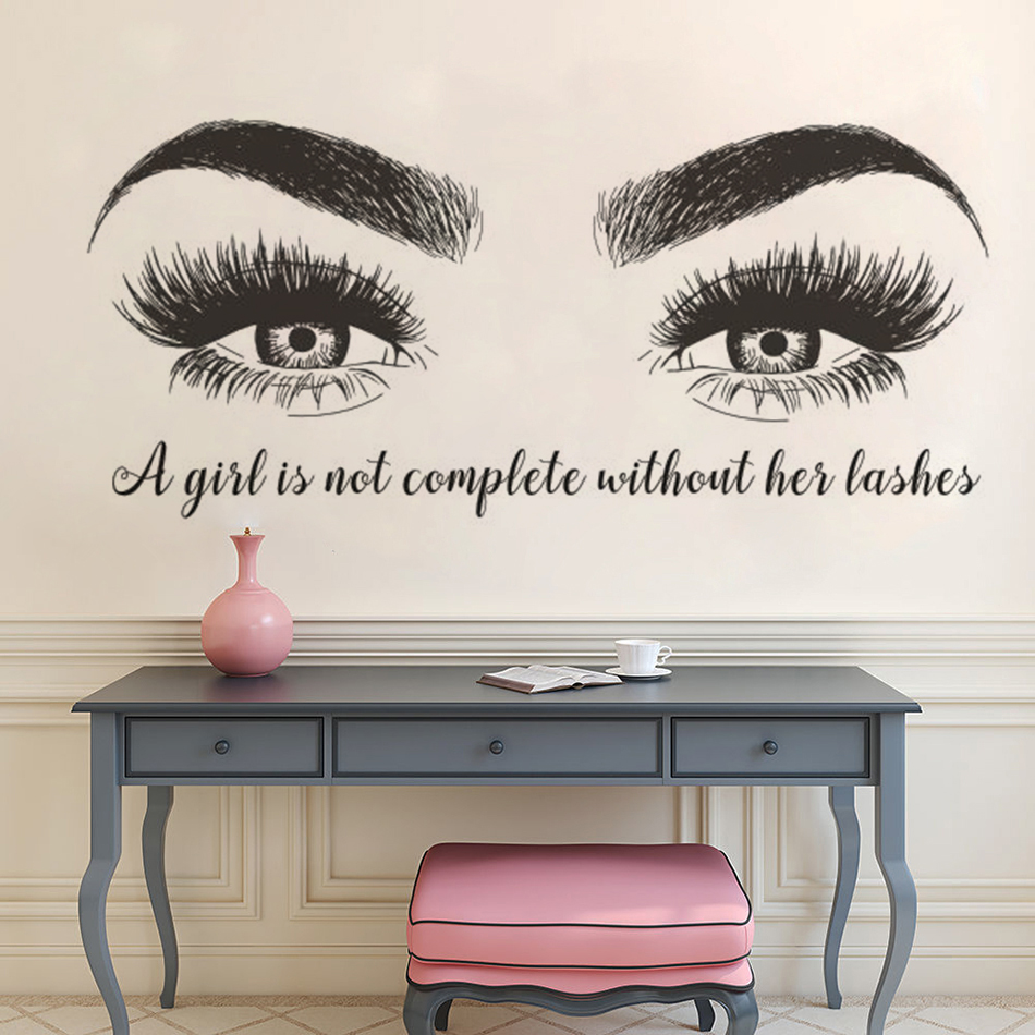 Beatuy – autocollant mural en  - Eyelash Extension Quotes avis et prix