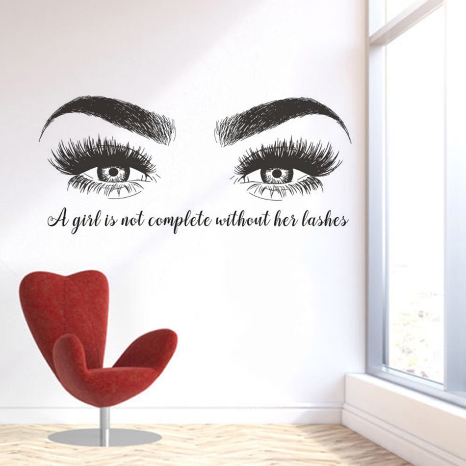 Beatuy – autocollant mural en  - Eyelash Extension Quotes avis et prix