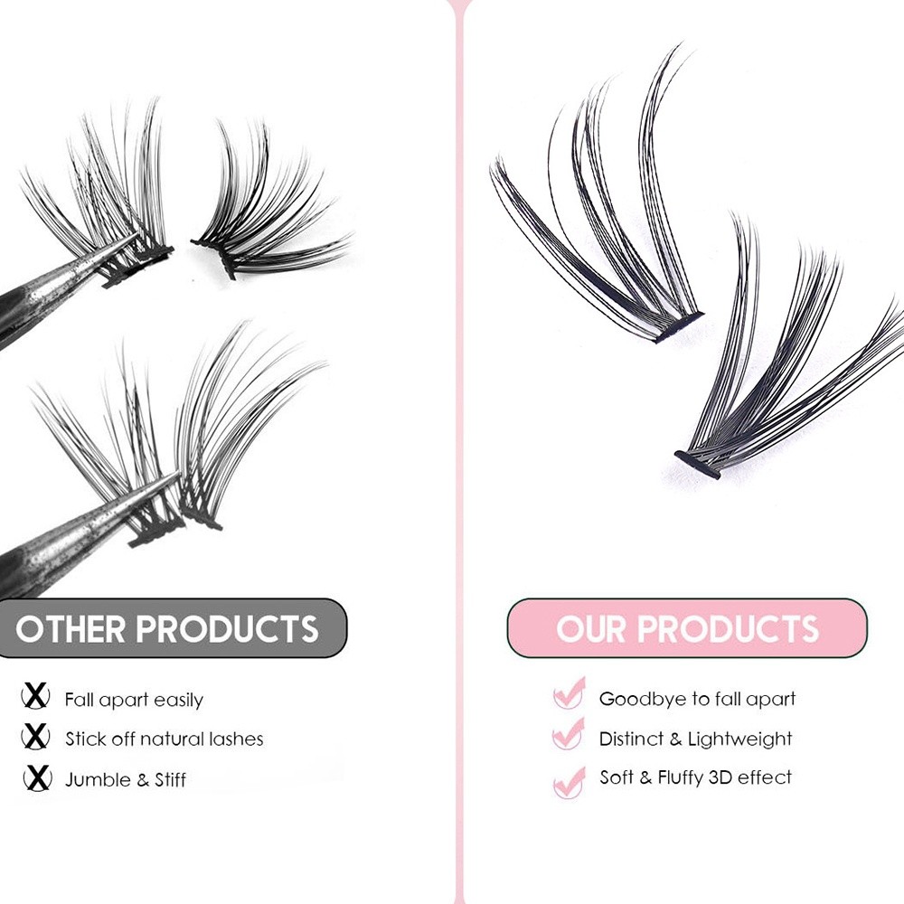 Faux cils de 8 à 16 mm, aspect - Eyelash Extension Kits avis et prix